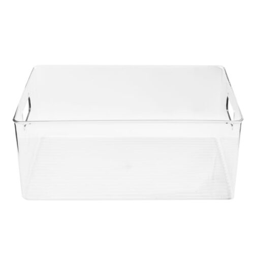 Clear Organising Bin, 34cm