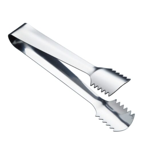 KitchenCraft Stainless Steel Ice Serving Tongs, 16cm