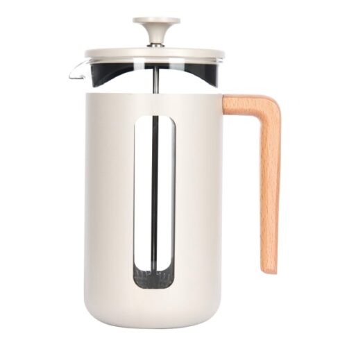 La Cafetiere Pisa 8-Cup Cafetiere with Birch Wood Handle, 1L, Black