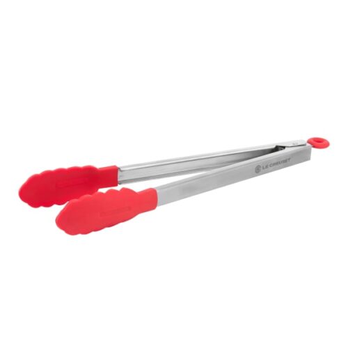 Le Creuset Stainless Steel Tongs, 30cm, Cerise, 30cm