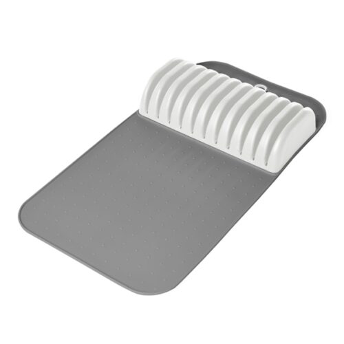 Madesmart Classic Antimicrobial In-Drawer Large Knife Storage Mat, White