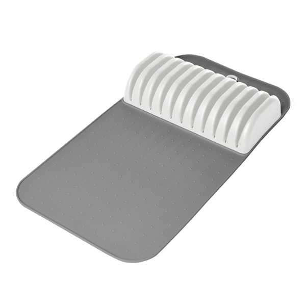 Madesmart Classic Antimicrobial In-Drawer Large Knife Storage Mat, White Madesmart Classic Antimicrobial In-Drawer Large Knife Storage Mat, White