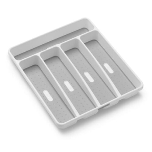 Madesmart Classic Antimicrobial Medium Cutlery Tray, White