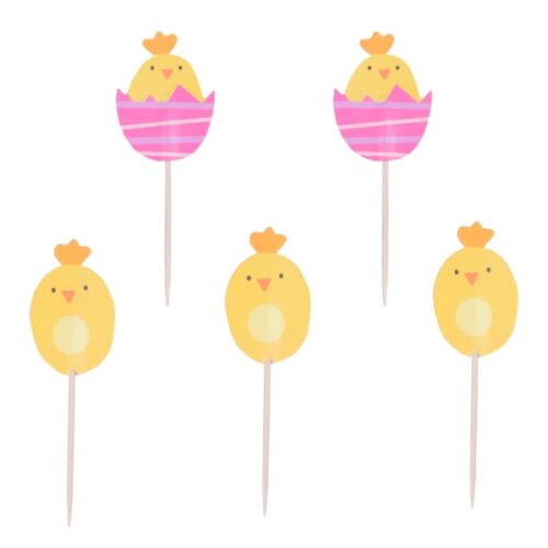 PME Easter Chicks Cupcake Toppers, Pack of 24