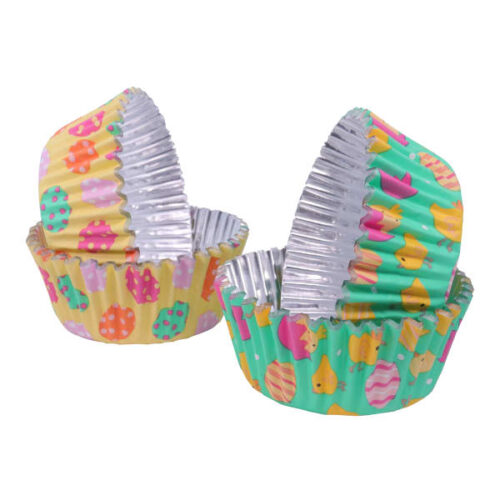 PME Easter Chicks Foil-Lined Cupcake Cases, Pack of 60