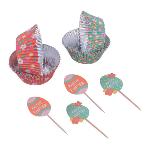 PME Easter Cupcake Cases and Toppers, Set of 24