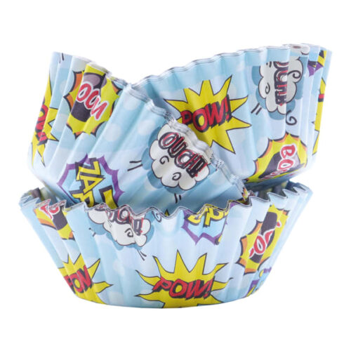 PME Foil Lined Cupcake Cases, Pack of 30, Comic Book