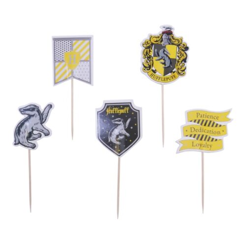PME Harry Potter Houses Cake Toppers, Pack of 15, Hufflepuff Yellow
