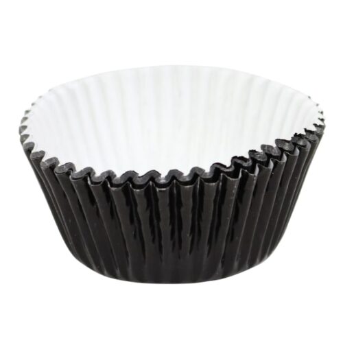 PME Metallic Foil Lined Cupcake Cases, Pack of 30, Jet Black