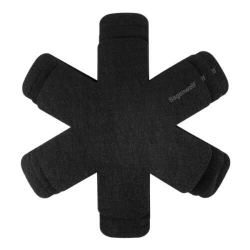 Sagenwolf Pot & Pan Protectors, Set of 3, Black