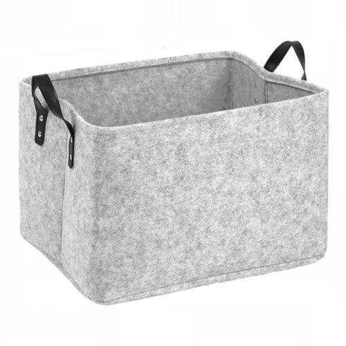 Trendz Of Today Felt Foldable Multipurpose Basket, Small