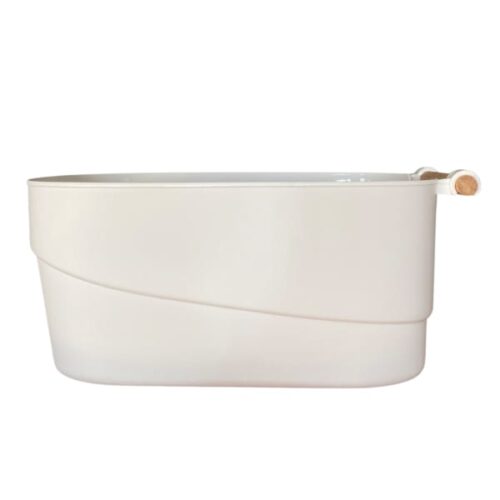 Trendz Of Today Minimal Storage Bin With Wooden Handle, Small