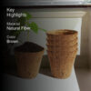 Alsa Coir Pot - Set Of Five Alsa Coir Pot - Set Of Five