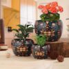 Amidona Ethnic Handcrafted Planter - Set Of Three