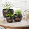 Amidona Ethnic Handcrafted Planter - Set Of Three