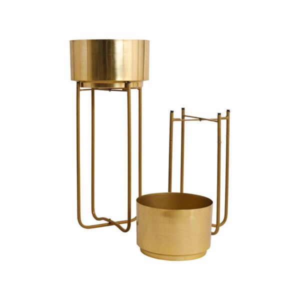 Blacia Oasis Planter (Gold) - Set Of Two