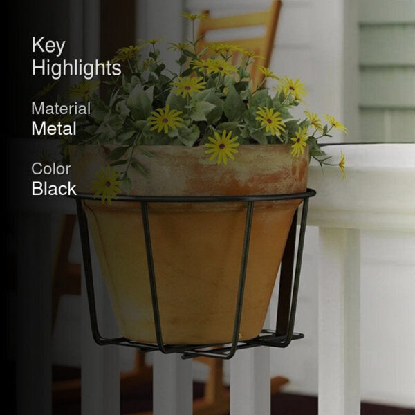 Dark Fern Metal Planter Stand