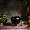 Domena Metal Planter - Black