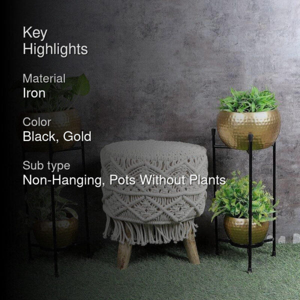 Double Globola Planter - Set Of Two