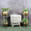 Double Globola Planter - Set Of Two