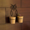 Double Hoot Wall Planter - Set Of Three
