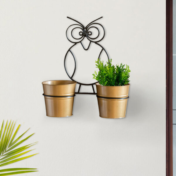 Double Hoot Wall Planter - Set Of Three