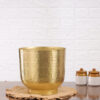 Edo Hammered Golden Planter - Gold