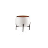 Eukene Metal Planter - White
