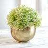 Finasa Metal Hammered Planter - Gold