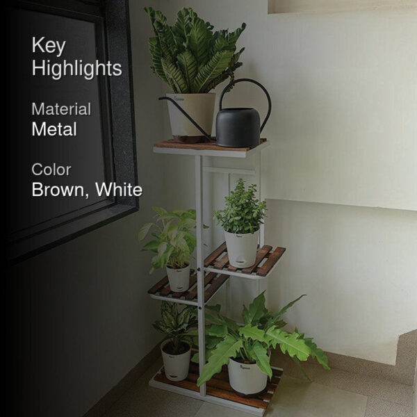 Florencia Stand Five Tier Metal Plant Stand