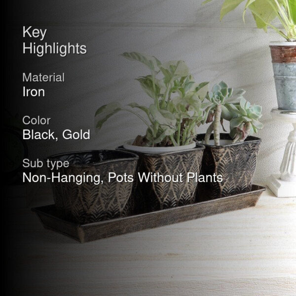 Gajro Gun Planter - Set Of Four Gajro Gun Planter - Set Of Four