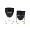 Gina Planter With Stand - Set Of Two