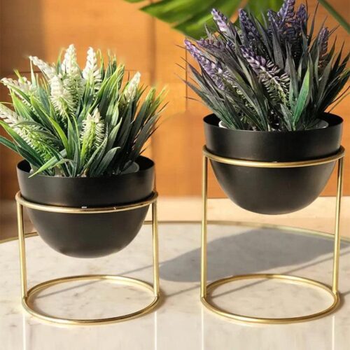 Gina Planter With Stand - Set Of Two Gina Planter With Stand - Set Of Two