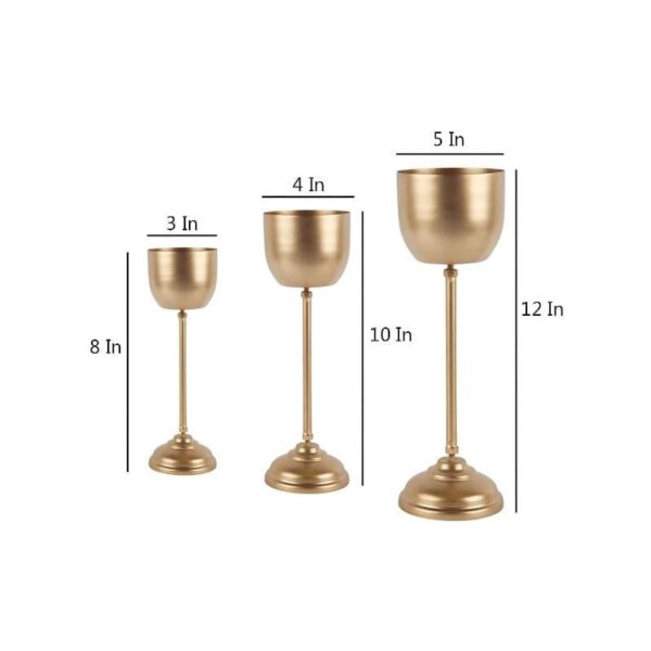 Goblet Gala Planter - Set Of Three Goblet Gala Planter - Set Of Three