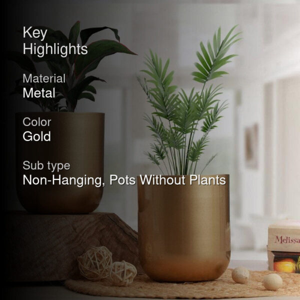 Goldo Glamour Planter - Set Of Two