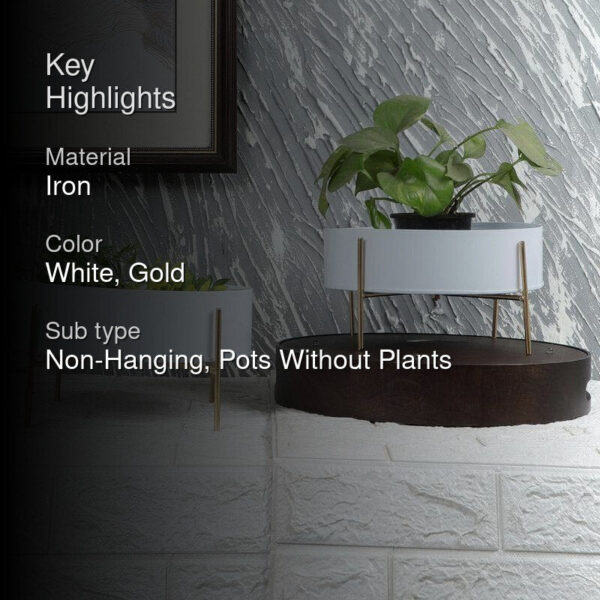 Gouyen Gaya Planter (White) - Set Of Two