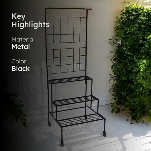 Graziana Tiered Planter Stand - Black
