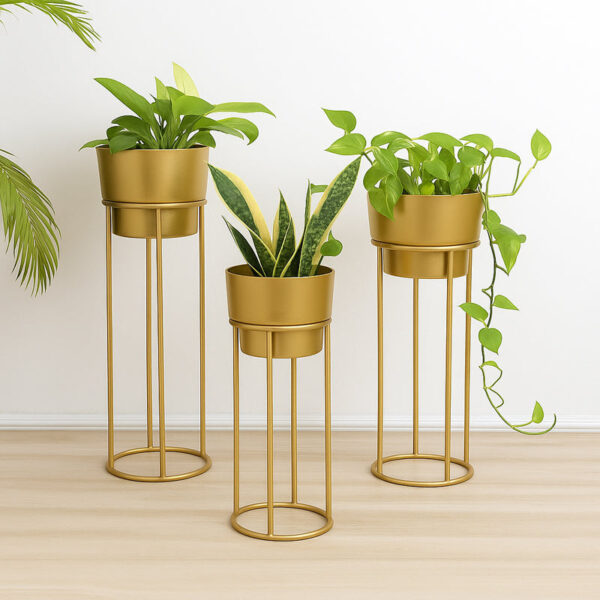 Growspire Planter With Stand - Set Of Three