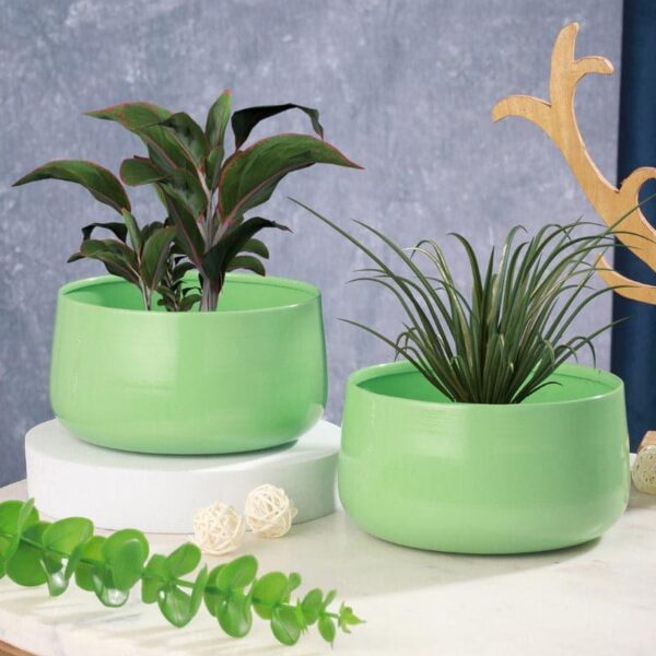 Helena Hue Planter (Green) - Set Of Two