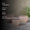Ivera Dune Planter (Cream) - Set Of Three