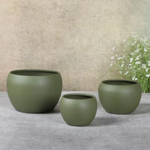 Ivera Dune Planter (Green) - Set Of Three Ivera Dune Planter (Green) - Set Of Three