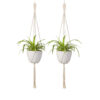 Lasya Macrame Planter - Set Of Two