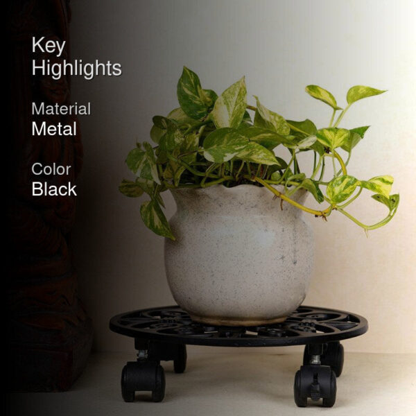 Mandala Glow Planter Stand-Set of Two