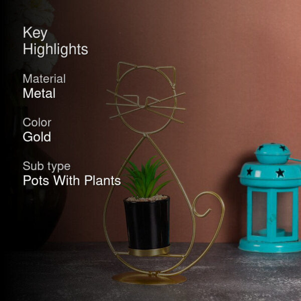 Meow Metal Planter