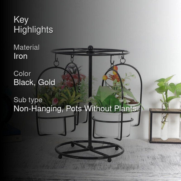 Merry Go Round Planter - White