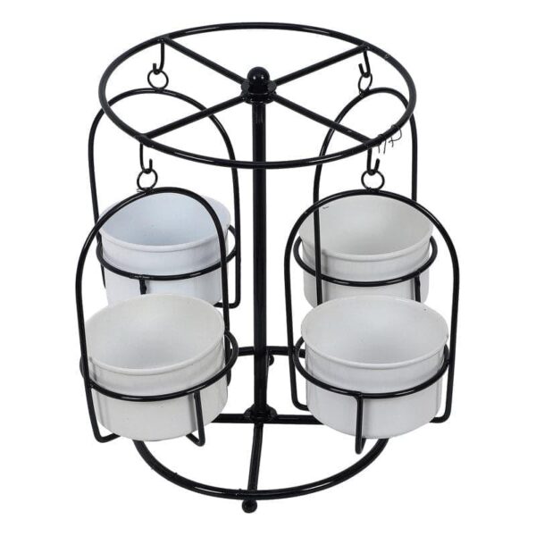 Merry Go Round Planter - White