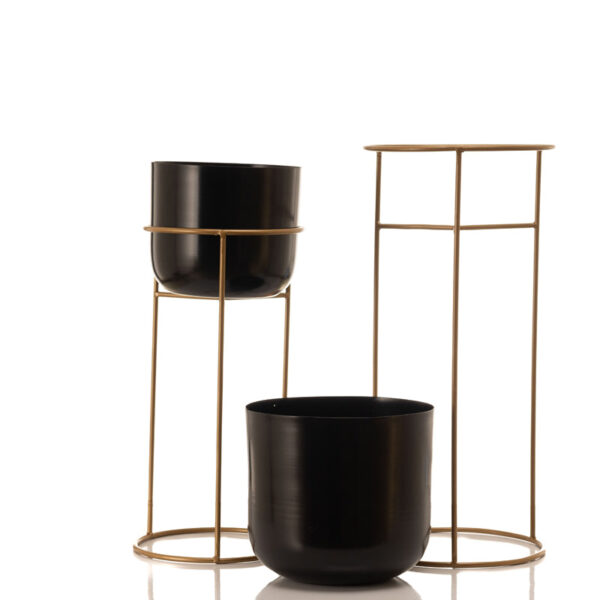 Milara Allure Planter (Black) - Set Of Two Milara Allure Planter (Black) - Set Of Two