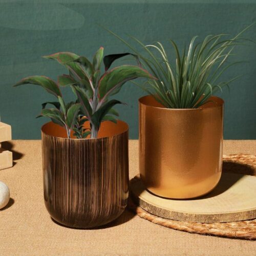 Nebula Goldo Planter - Set Of Two Nebula Goldo Planter - Set Of Two