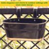 Norva Hanging Planter (Black) - Set Of Six