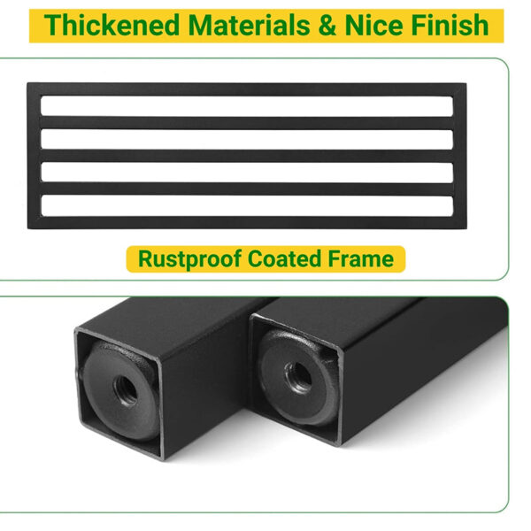 Obsidian Leaf Metal Planter Stand - Set Of Two